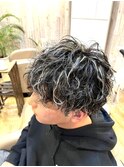 ホワイトメッシュスパイラルパーマ