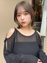 レイリー 原宿 表参道(Rayreee)&nbsp;大人おしゃれ くびれボブ インナーカラー/ベージュ原宿/表参道