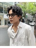 《セットを簡単に》パーマで大人の雰囲気に/韓国マッシュ