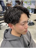熊本メンズパーマ 波巻き ツイスパ MEN'S HAIR
