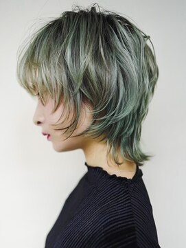 マノ 千歳烏山(MaNO) 〈m44〉大人ショートハイライト髪質改善キッズカット前髪30.40代