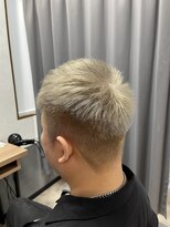 テーラヘアー 土気あすみが丘店(TELA HAIR)&nbsp;ソフトモヒカン　ミルクティーカラー