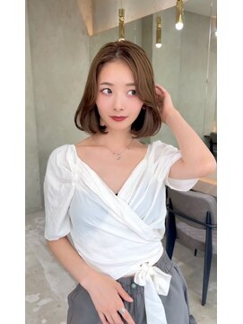 ロンドヴァリー 渋谷店(Lond vallee) 韓国風タンバルモリ×オリーブベージュ