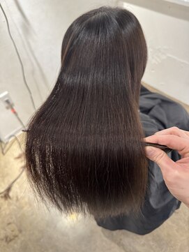 ミヨン 京都烏丸店(miyon) 【miyon】韓国レイヤーカット×暗髪カラー×髪質改善