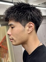ニコトウキョウ 新宿(nico TOKYO)&nbsp;刈り上げアップバングスパイキーショートパーマスパイラルパーマ