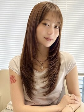 ミンクスリッカ 表参道(MINX RICCa) ブリーチなし透明感ロングレイヤー