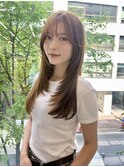 大人の透け感　ロングレイヤースタイル