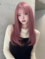 ランテルディ 渋谷(LANTERDIT)&nbsp;ラベンダーカラー透明感カラーアッシュグレーロングヘア内巻き◎