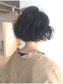 ショートボブ+MIXパーマ