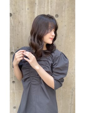 スタッド(STUD) 透け感mixブラウン×くびれヘア