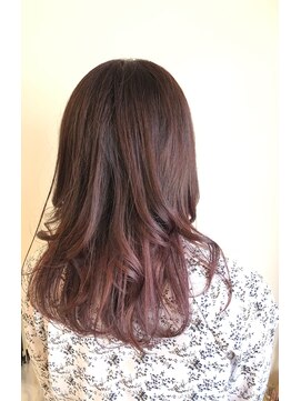 ククル ヘアー(cucule Hair) 京都・西院cuculehair　ピンクグラデーション