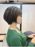 《era》大人女性丸みショート　暗めグレージュ　みわ