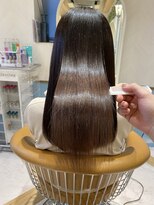 ロンド ストラーダ 心斎橋(Lond strada) シルキーベージュ×グレージュカラー【髪質改善/縮毛矯正】