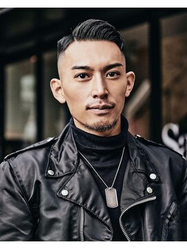 ゴールド 渋谷本店(GOALD) サイドパート フェードカット barber バーバー