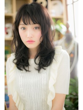 カバーヘアアンドスパ ブリス 浦和(COVER HAIR&SPA bliss) 黒髪ダークアッシュ大人くせ毛風春パーマc5浦和20代30代40代