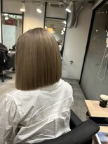 ラフ 難波店(LAFF) #ショコラアッシュ#ヘルシースタイル#ふんわりカール