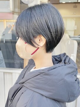 ジェムヘアスタジオ 湘南平塚南口店(Gem Hair Studio) Gem Hair Studio 姉崎 黒髪コンパクトショート