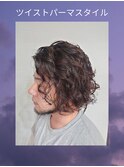 MEN’S HAIRハイライトマッシュパーマ〈理容室〉東浦和メンズ