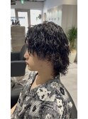マッシュウルフ×波巻きパーマ【EIGHT北千住 】