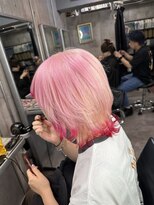 インク 渋谷(INK.)&nbsp;ペールピンク/裾カラー/エフェクトブリーチ/