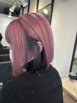 ラフ 難波店(LAFF)&nbsp;#黒髪#ボブルフ#ネビージュ#小顔#ワンレン