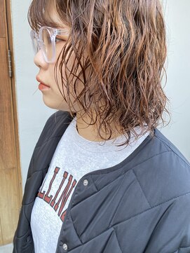 ヘアメイク マージ(hair make merge) 《東住吉区/デザインカラー》ウルフパーマ