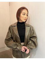 ルーム(Loom.)&nbsp;ハイトーンボブミニボブ切りっぱなしボブぱっつん前髪