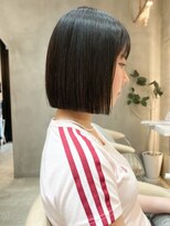 ロンド エスポワール 錦糸町(Lond espoir)&nbsp;【北澤華】暗髪カラー切りっぱなしボブ/縮毛矯正