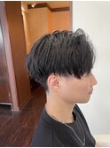 刈り上げセンターパート