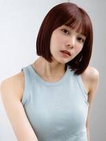 エインアンリー 表参道(AIN.ANLY.) ◯耳かけボブパーマオリーブベージュボブウェーブミディアム小顔