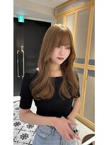 ヘアサロン ガリカ 表参道(hair salon Gallica)&nbsp;【柴田優香】透明感カラーマロンベージュ/ミルクティーベージュ