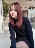 ★黒髪ボブルフネビージュ小顔ワンレンレイヤー