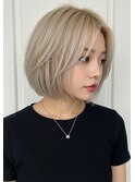 【olino】艶ハイトーン20代30代☆アッシュベージュ