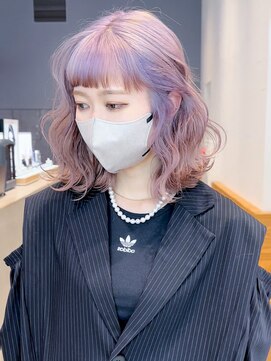 シオン(shion) ミディアム韓国ヘア顔周りレイヤー_ba460101