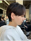 センターパートニュアンスパーマ韓国カルマパーマコンマヘア