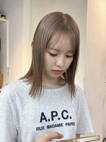 ミーム 原宿 表参道(meme)&nbsp;☆ハイトーンブリーチミルクティーカラーホワイトベージュカラー