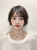 イメチェンショートボブワイドバングゆるふわパーマ
