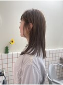 ミディアムレイヤー/鎖骨したミディアム