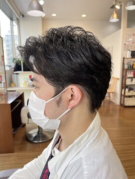 ムーア(MUA) メンズカット×ナチュラルパーマ