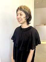 イノセントヘア(innocent.hair)&nbsp;顔まわり軽やかウルフ×アンブレラカラー/ インナーカラー