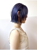 レイヤーボブ/ラベンダーブルー