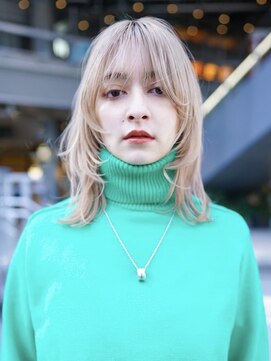 ギークス(GEEKS) 【GEEKS渋谷】ハッシュカット/ミルクティー/冬カラー/ネオウルフ