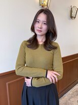 Idk&nbsp;ミディアムレイヤーカット/ラベンダーブラウンカラー