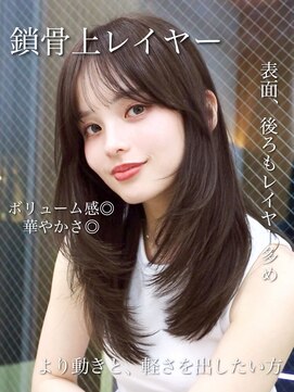 ミリバイアフロート(MIRI by AFLOAT) 【島田佑】ミディアムレイヤーカットグレージュ顔周りカット