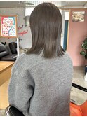 グレージュ×ラインbob