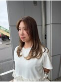 ロー顔まわりレイヤーミディアム岐阜フェイスレイヤーカット六条