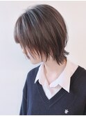 【松戸 テラカド】大人可愛いウルフショートレイヤーカット黒髪