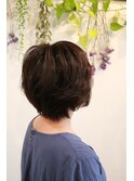 ふんわりショート　エアリーパーマ　50代　60代