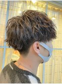 ツイスパ×低め刈り上げ