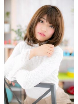 ミック ヘアアンドメイク アップ 駒込店(miq Hair&Make up) リッチ感◎ミルクティーブラウン重軽ワンカール